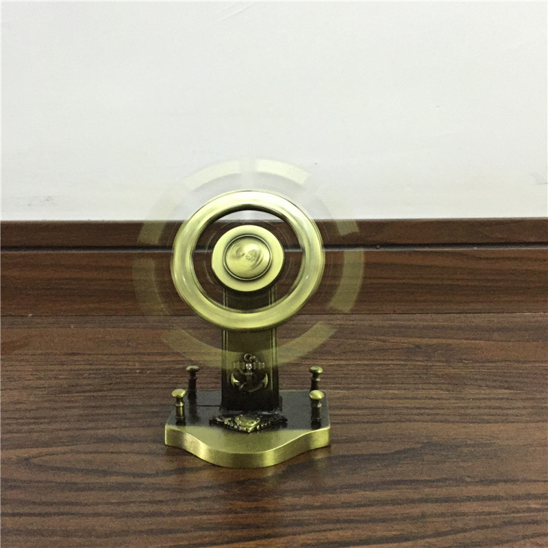 地中海式レトロナビゲーター航海船舵合金置物オフィス装飾置物クリエイティブギフト|undefined