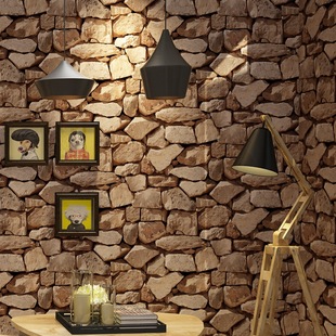 3D Vintage Stone Pattern Stone Block Marble Wallpaper Living Room Background Wall Bar Restaurant Cafe Wallpaper