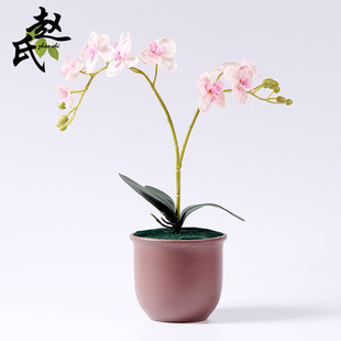 Wholesale simulation Phalaenopsis home living room decoration fake flower ornaments potted flowers exquisite gifts fake flowers