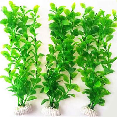 Wholesale High Quality Fish Tank Simulation Water Grass 25cm Long Plastic Green Grass Aquarium Decoration Fish Tank Decoration Fake Water Grass