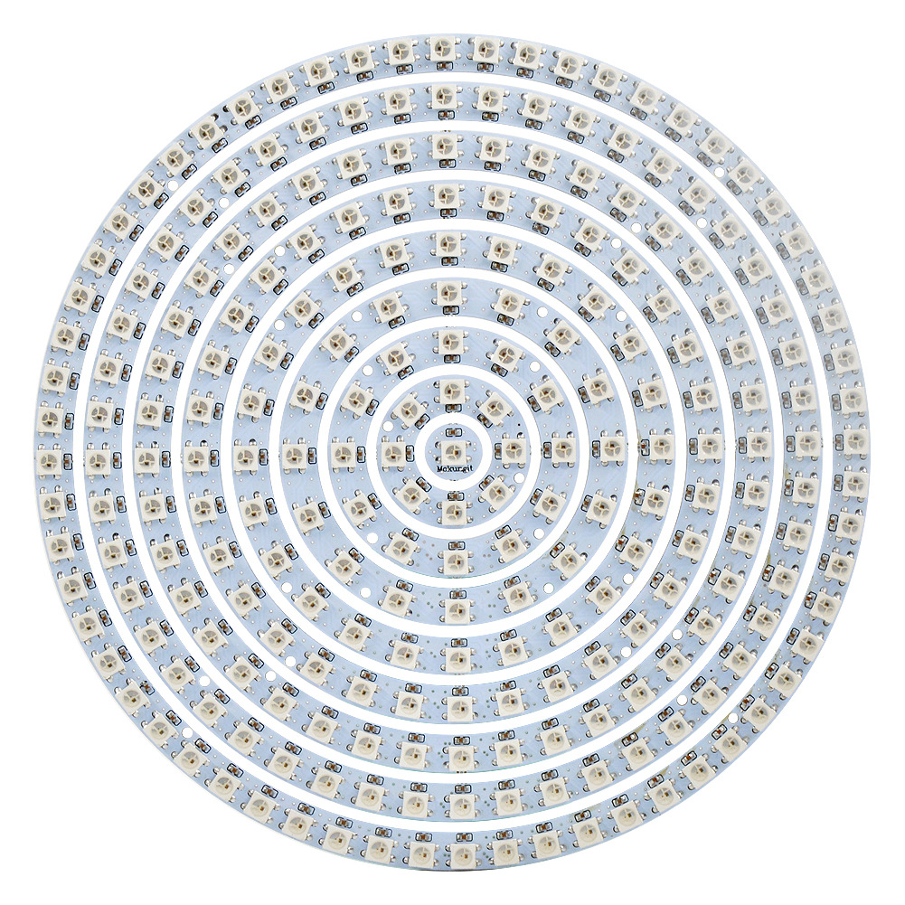 WS2812 5050 RGB LED built-in full color driver colored lights round Development Board blackboard whiteboard ring