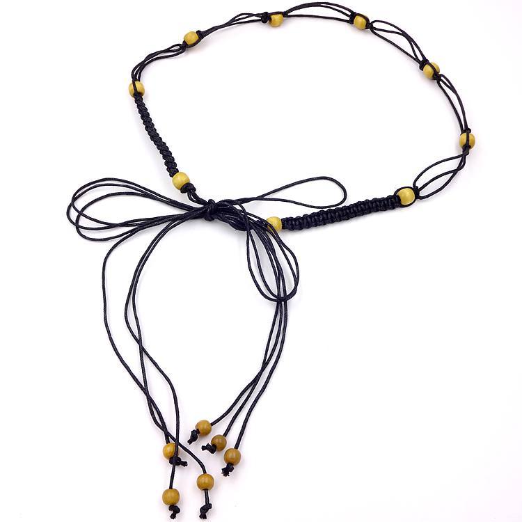 Women's Fine Accessories All-match Sweater Dress Fashion Simple Decorative Waist Chain Pure Hand-woven Waist Rope Skirt Belt