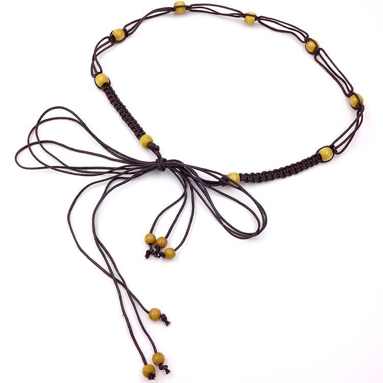 Women's Fine Accessories All-match Sweater Dress Fashion Simple Decorative Waist Chain Pure Hand-woven Waist Rope Skirt Belt