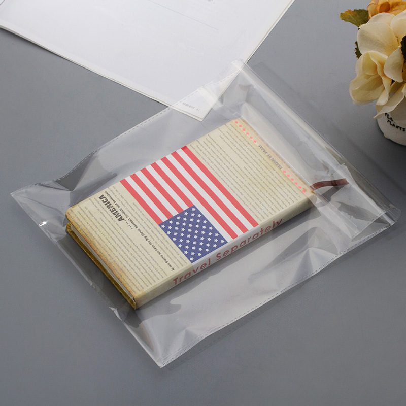 in stock opp bag transparent packaging bag self-adhesive bag wholesale self-adhesive plastic bag garment packaging bag printed logo