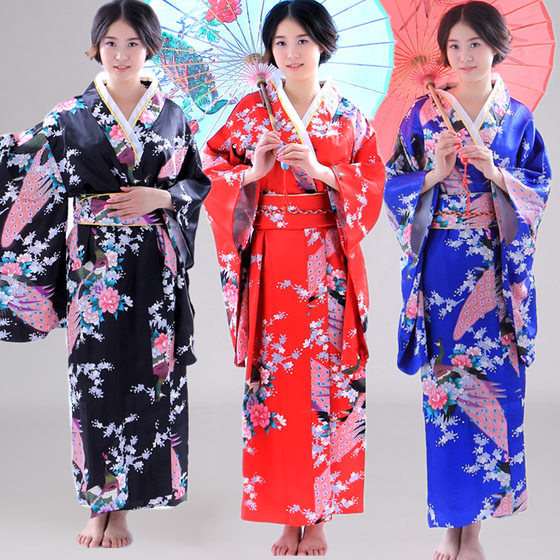 Japanese Women's Traditional Kimono Dress cosplay Photography Animation Performance Stage Performance Clothing Japanese Yukata