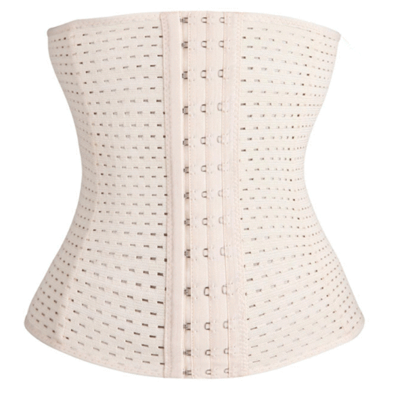Abdominal Belt Women's Postpartum Waist Belly Breathable Hollow Plastic Belt Three-Row Buckle Body-Shaping Clothing Sports Waist Seal