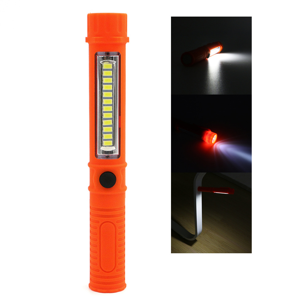 12LED pen light patch COB battery type glare flashlight working lamp maintenance with magnet
