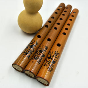 Bamboo six-hole student clarinet about 24cm long musical instrument flute xiao whistle musical instrument wholesale