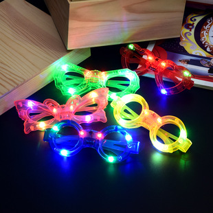 Glasses led Blinds Flash Butterfly Spiderman Eyes Children Hot Selling Stall Toys Wholesale