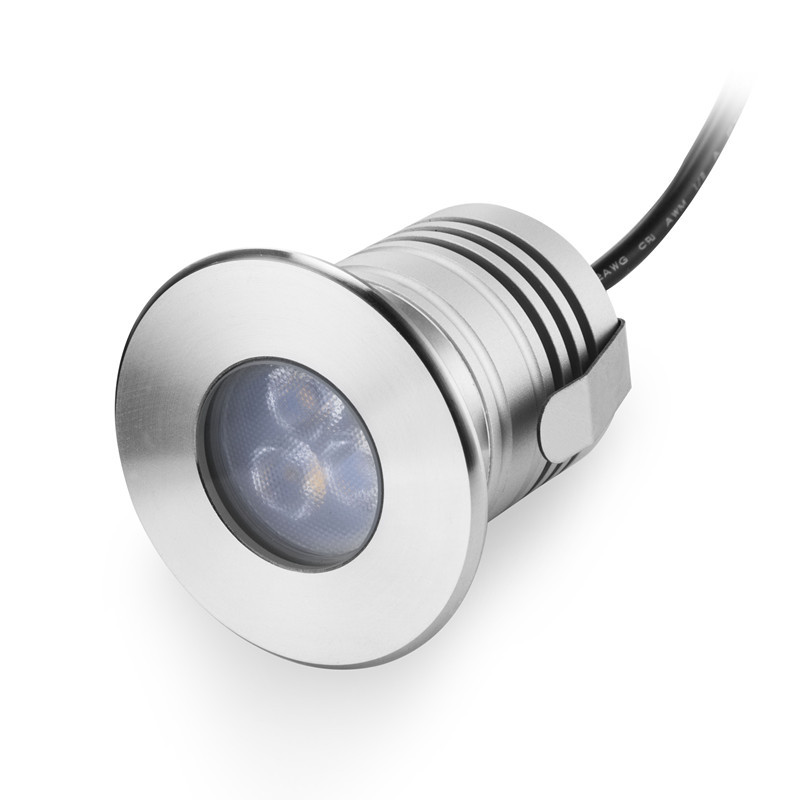 Factory direct stainless steel underwater lamp waterproof IP68 certified dimmable three beads underwater landscape swimming pool lamp
