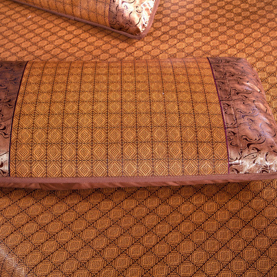 Wholesale summer cool pillowcase rattan mat single double pillow mat summer pillow case summer pillow case a generation of hair