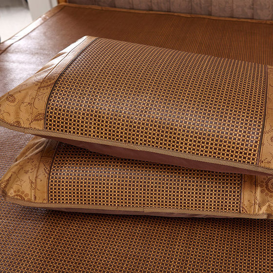 Wholesale summer cool pillowcase rattan mat single double pillow mat summer pillow case summer pillow case a generation of hair