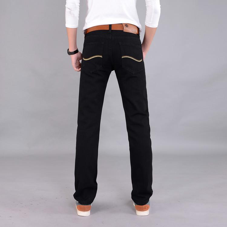 A generation of explosions men's foreign trade jeans men's business loose straight long pants Korean men's wholesale