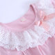 Girl's Nightgown Cotton Short-sleeved Summer New Lace Lace Baby Girl's Pajamas Home Clothes Parents Home Clothes