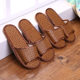 Rattan grass slippers thickened bottom household slippers summer slippers men's and women's sandals wholesale