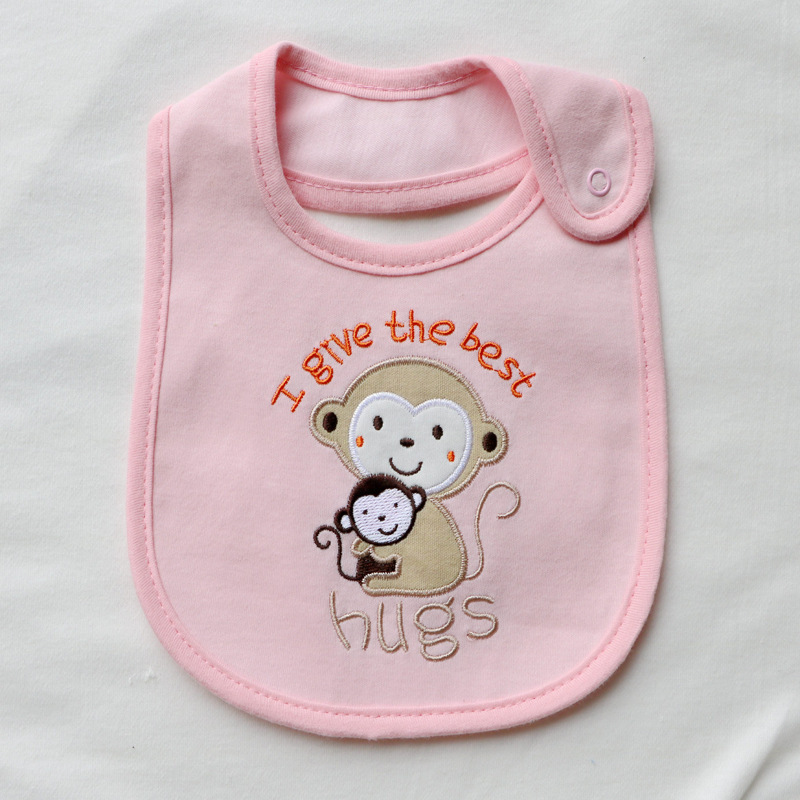 Foreign trade baby saliva towel newborn bib baby cartoon gown three layer waterproof children bib factory wholesale