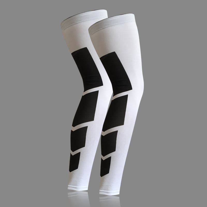 Xukang full leg pantyhose basketball knee pad lengthened leggings men and women outdoor high elastic knee pad calf pad sports protective gear