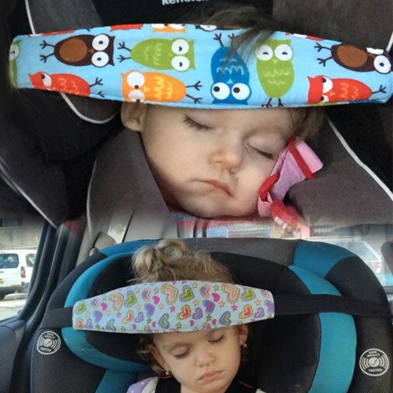 Baby stroller safety seat dozing sleep safety fixing belt sleeping artifact