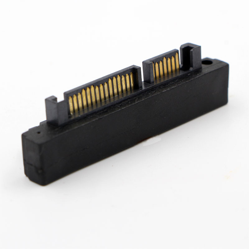 Factory direct adapter sata(7+15p) 90 degree elbow male to female hard disk SATA interface adapter card