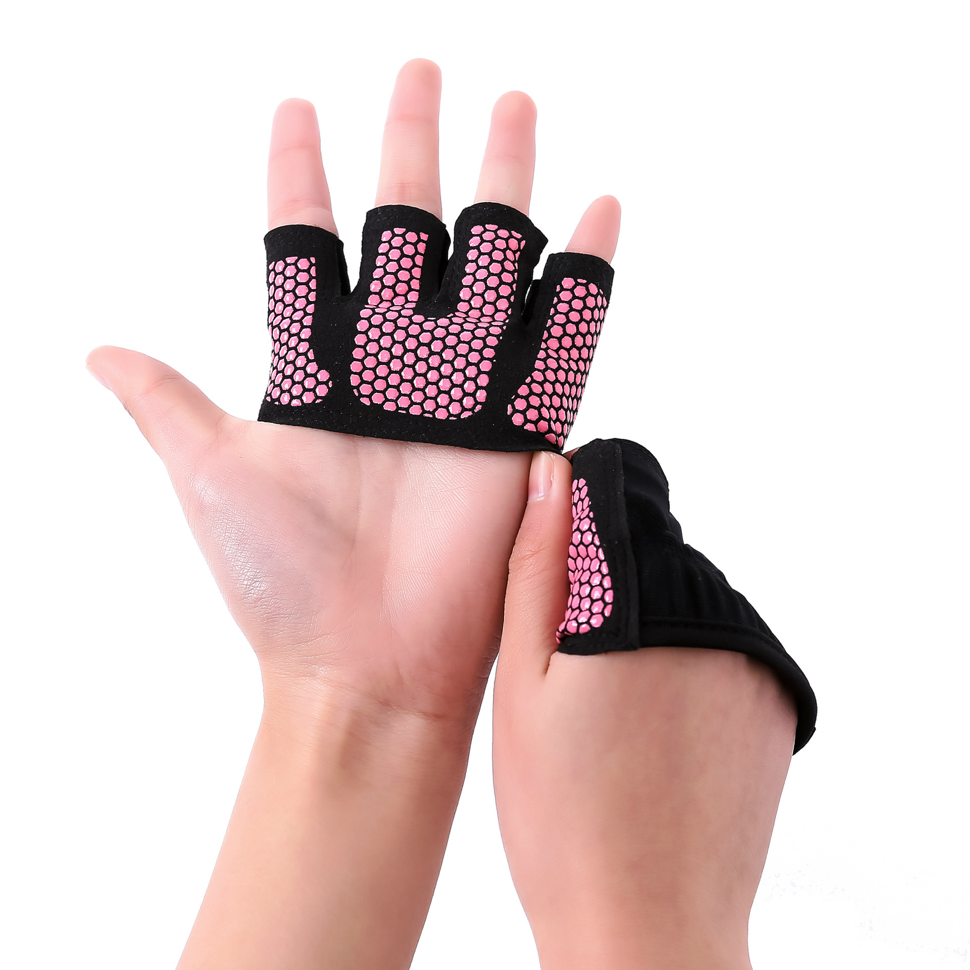 Fitness Gloves Half-Finger Anti-Slip Barbell Gloves Unisex Weightlifting Gloves Anti-cocoon Four-Finger Sports Gloves