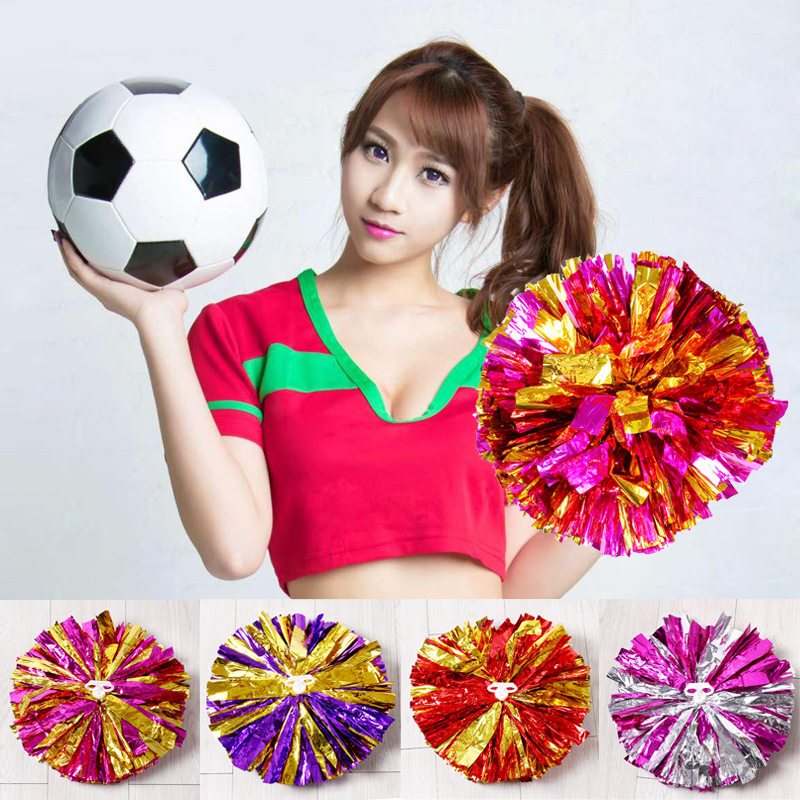 Cheerleading Flower Ball Cheerleading Hand Flower Square Dance Hand Flower Aerobics Dance Props Cheerleading Color Ball Large Flower