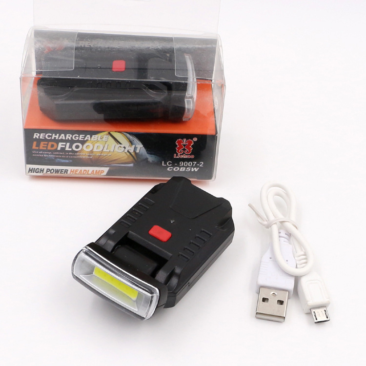 LICHAO LICHAO outdoor bright floodlight COB hat brim light USB rechargeable fishing light Clip lamp 9007-2 in stock