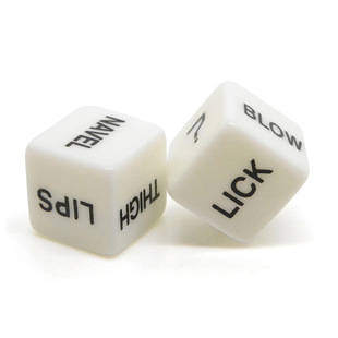 Foreign Trade English Couple Dice Action Dice Couple Dice Fun Color Sieve Pair Pack 1.6cm