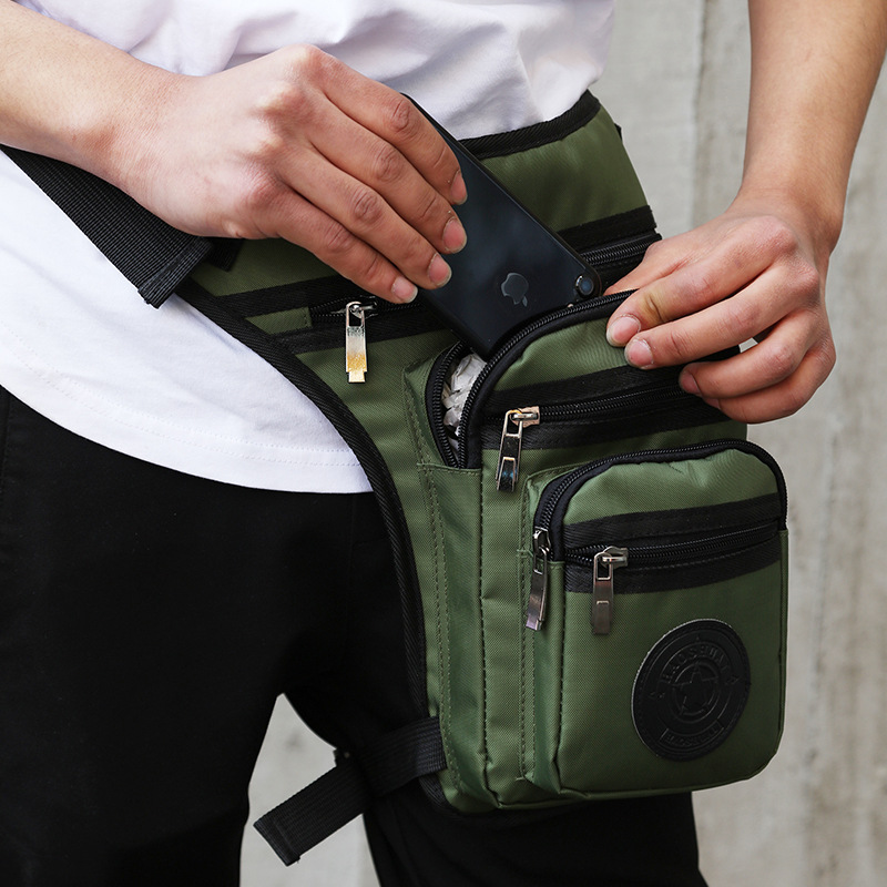 Riding Waist Leg Bag Multifunctional Tactical Army Fan Bag Mountaineering Outdoor Fishing Leg Bag Men's Bag Sports Crossbody Chest Bag
