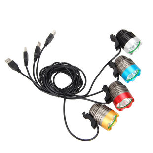 Mountain bike light LED bicycle headlight aluminum alloy wholesale T6 car front usb strong light car light factory