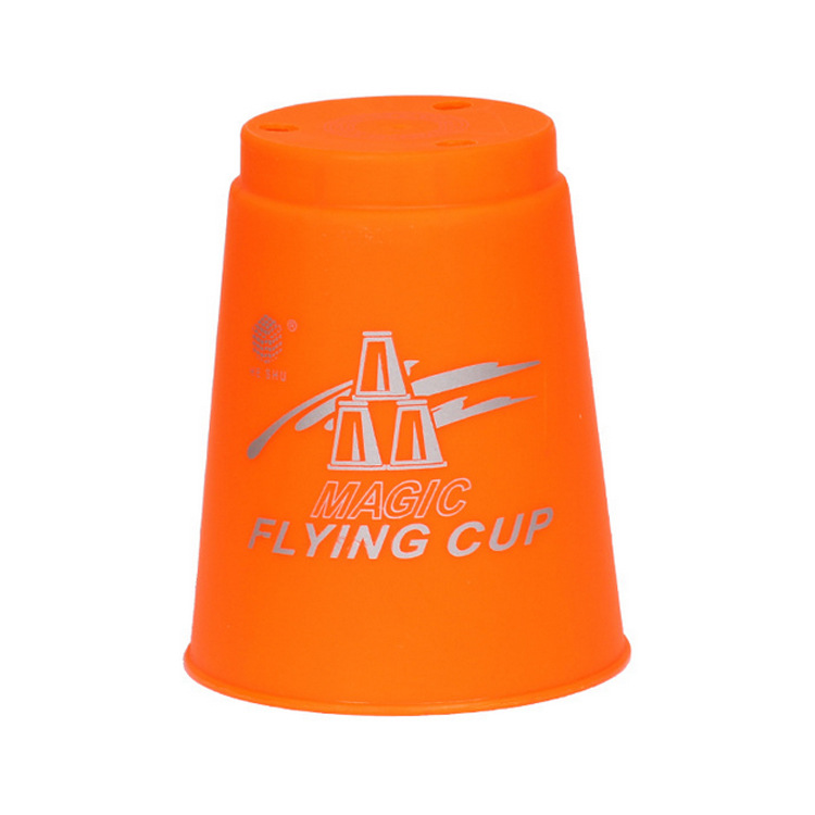 Flying stacking cup hot boxed pure version stacking cup flying saucer Cup game special puzzle Rubik's cube toys wholesale