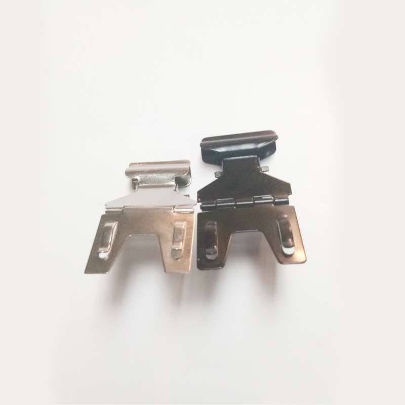 POP stainless steel label clip metal card holder Bakery baking shop cake double-headed price tag Black