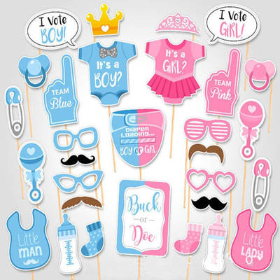 Amazon Gender Reveals Party Supplies Party Photo Props Baby Photo Paper Beard Baby Birthday