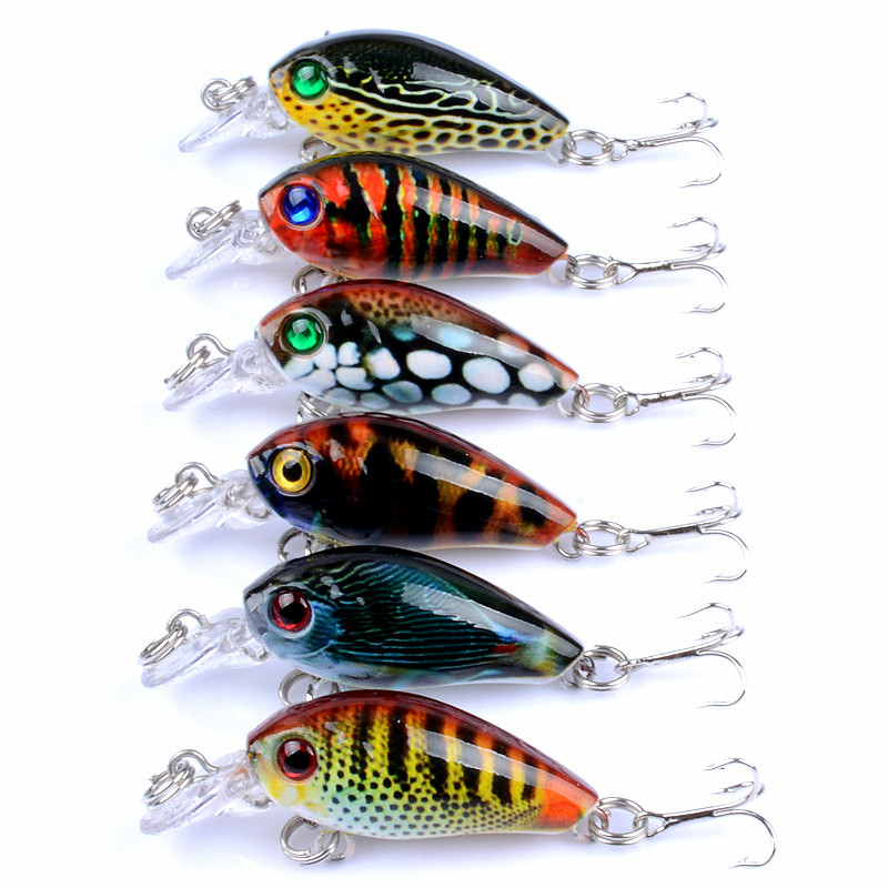Luya bait mini rock little fat micro 4.5cm/4G slow sinking noise plastic fake bait perch Mandarin fish hard bait
