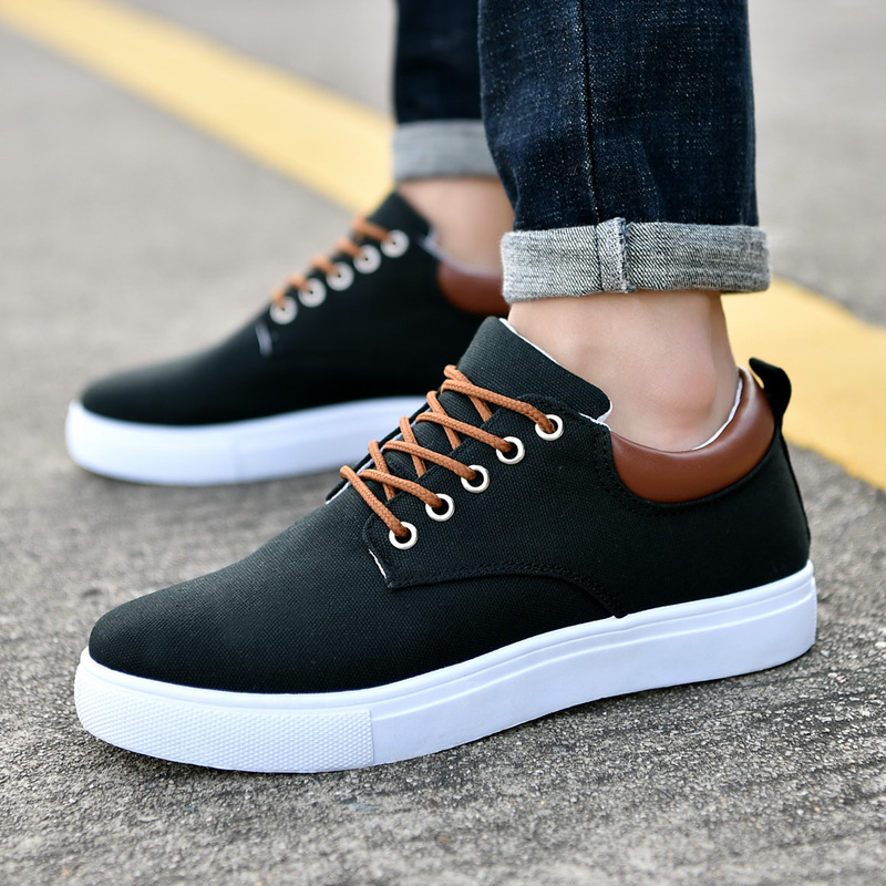 AliExpress foreign trade 2024 new canvas shoes Korean men's versatile casual shoes trendy extra large size sneakers men