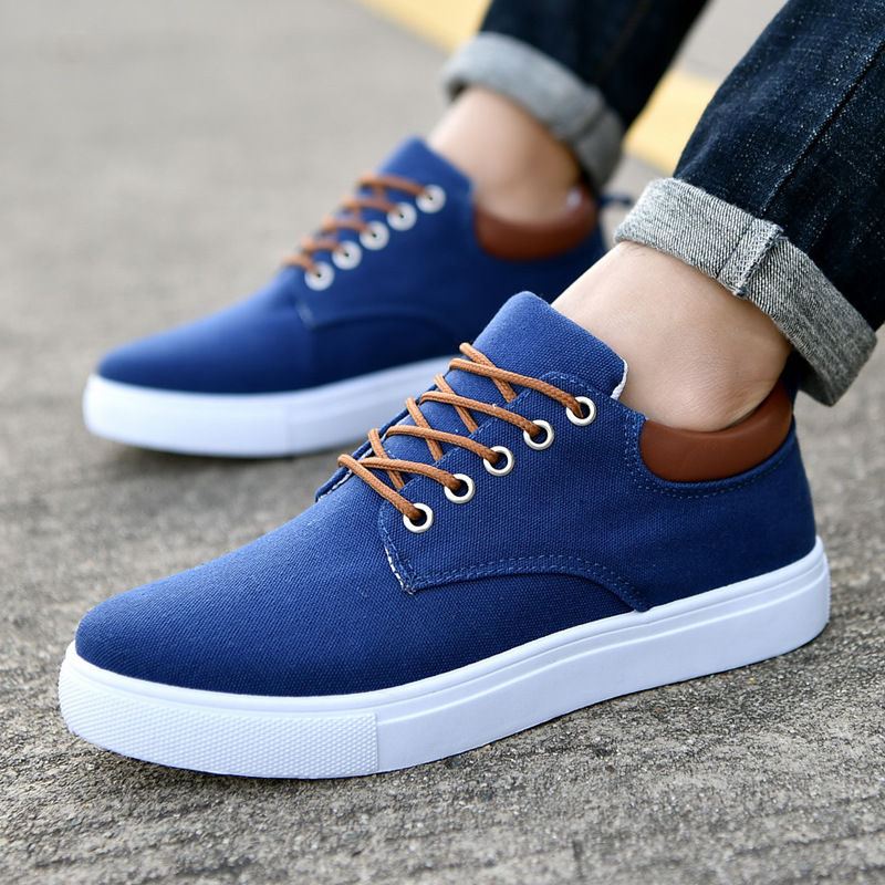 AliExpress foreign trade 2024 new canvas shoes Korean men's versatile casual shoes trendy extra large size sneakers men