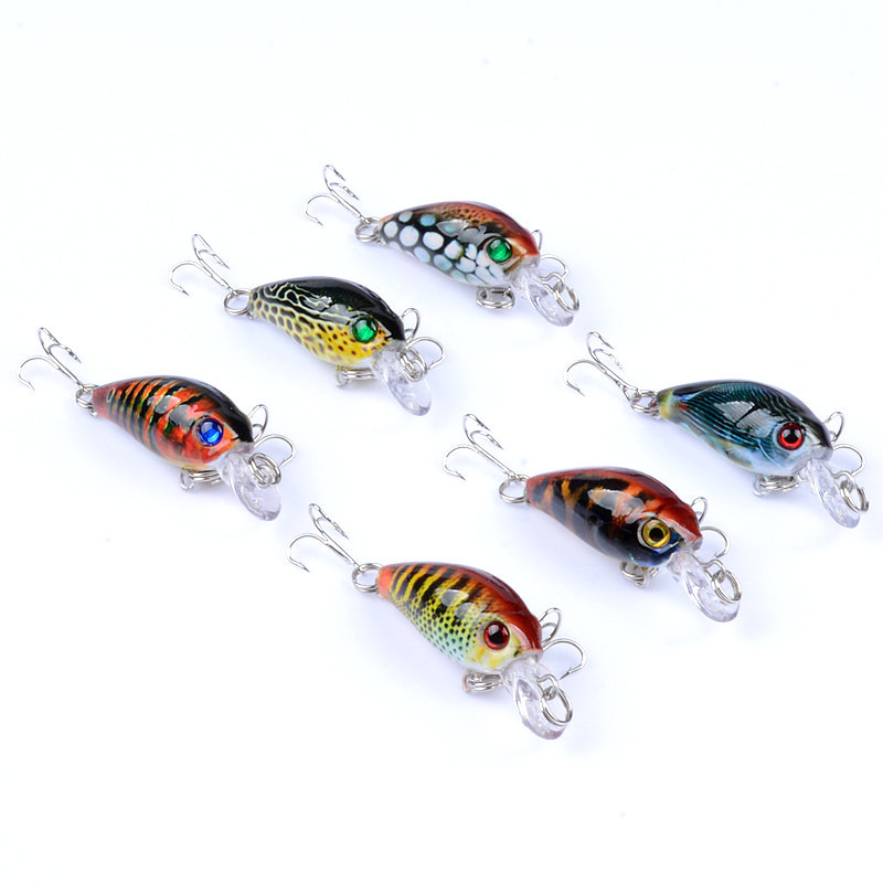 Luya bait mini rock little fat micro 4.5cm/4G slow sinking noise plastic fake bait perch Mandarin fish hard bait