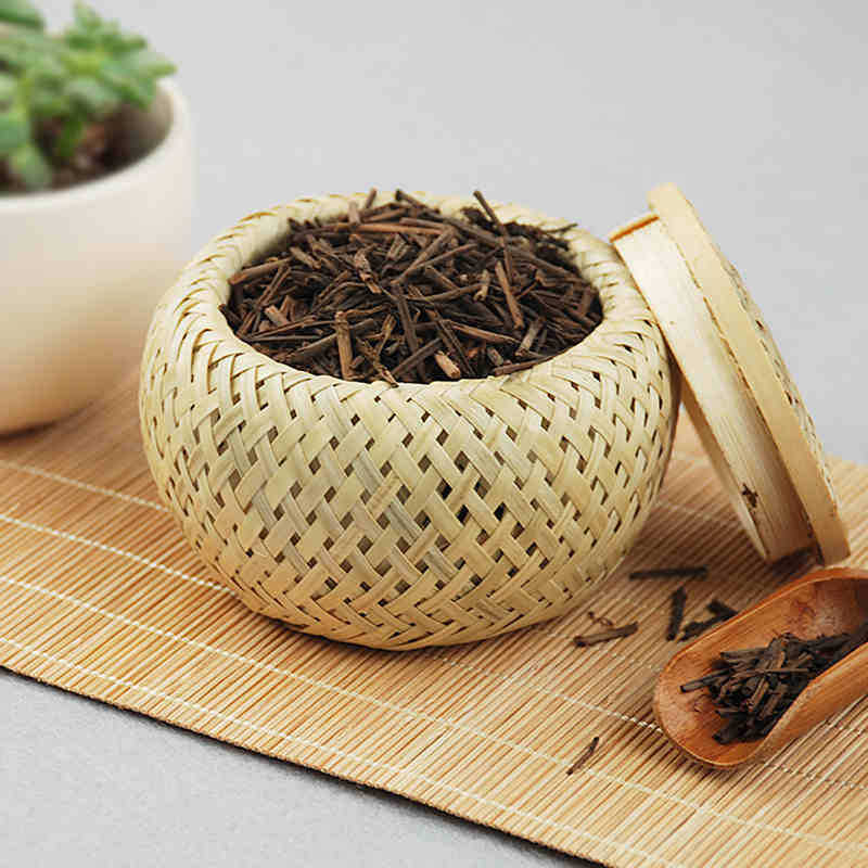 Wholesale handmade bamboo mini tea cans tea box tea gift packaging box bamboo basket go box tea basket tea ceremony match