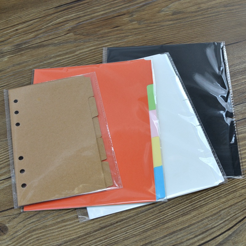 A4A5B5A6 color index page classification page loose-leaf book sub-page paper hand account separator page standard 6 holes