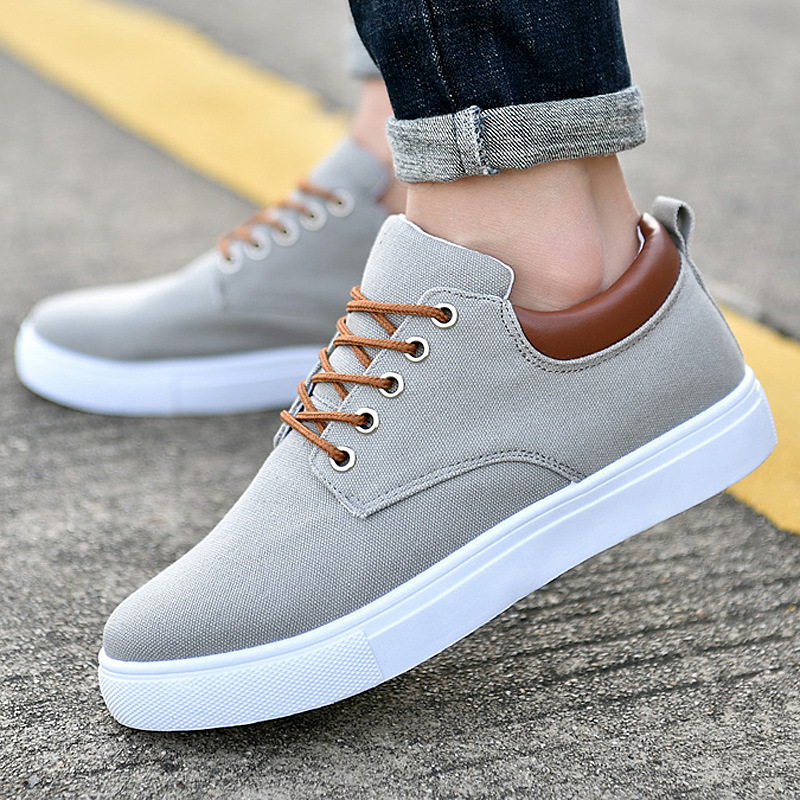 AliExpress foreign trade 2024 new canvas shoes Korean men's versatile casual shoes trendy extra large size sneakers men