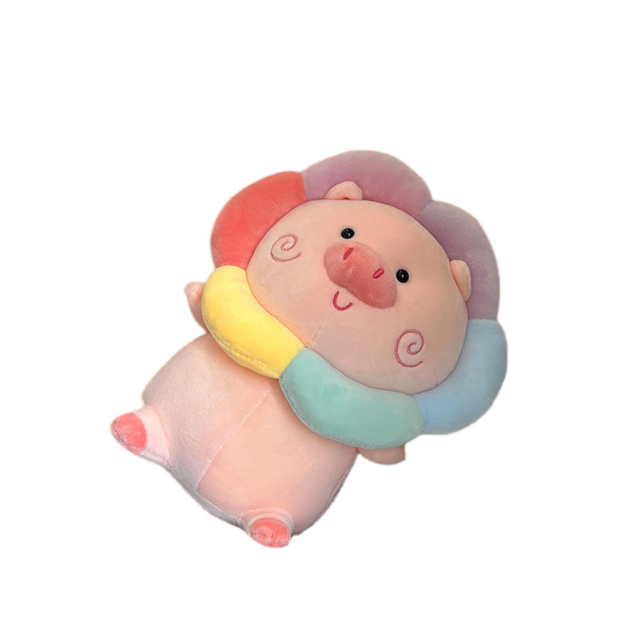 ins Internet Celebrity Cute Girl's Heart Pig Doll Plush Toy Children's Doll Sleeping Doll Gift for Girls