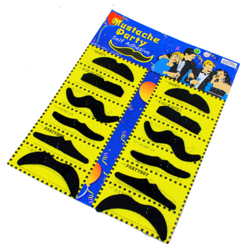 Fake Beard Performance Props Halloween Simulation Beard Black Party Supplies Beard Fake Beard Beard Mustache