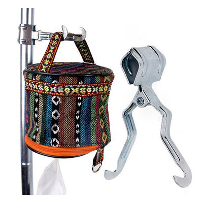 Outdoor multifunctional clip camping lamp hanging tissue pumping hook tent bracket accessories metal iron clip wholesale