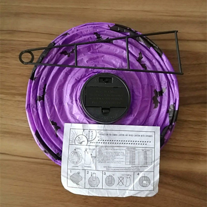 Halloween Lantern Ghost Festival haunted house venue layout props portable lamp hanging luminous pumpkin paper lantern pendant