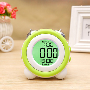 LCD display electronic clock clock bedroom living room Bell digital clock large bell alarm clock student clock generation 0705