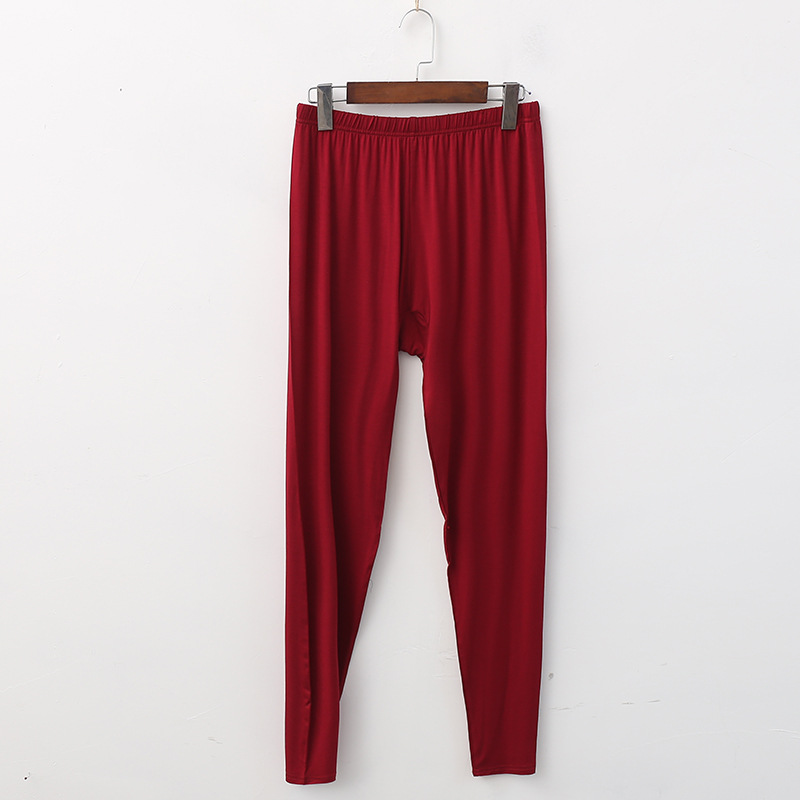 Women's Thin Plus Fat Plus Plus Plus Autumn Trousers Women's Single Middle-aged and Old-age Elastant Pants plus size Warm Pants Fat mm200