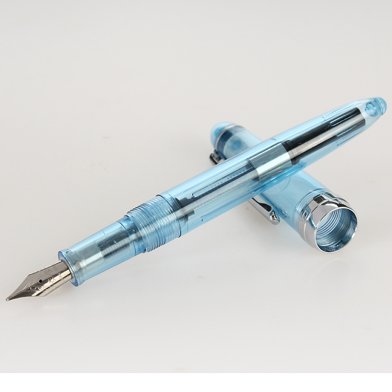 Jinhao 992 color transparent resin fountain pen plastic orb sign pen hard pen calligraphy pocket pen