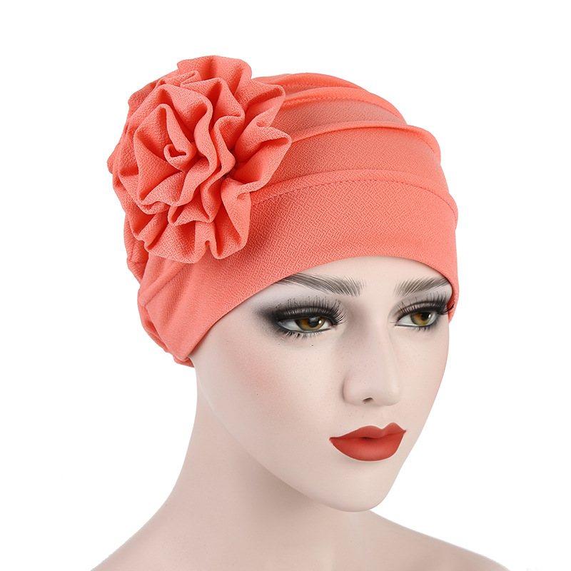 Amazon New Monochrome Side Decal Flower Hood Toe Cap Women Moon Hat