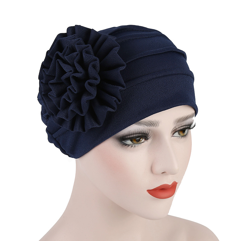 Amazon New Monochrome Side Decal Flower Hood Toe Cap Women Moon Hat