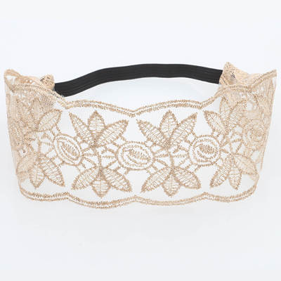 Fabric hollow lace headband two yuan store supply lace headband wide edge headband women's hair accessories headband