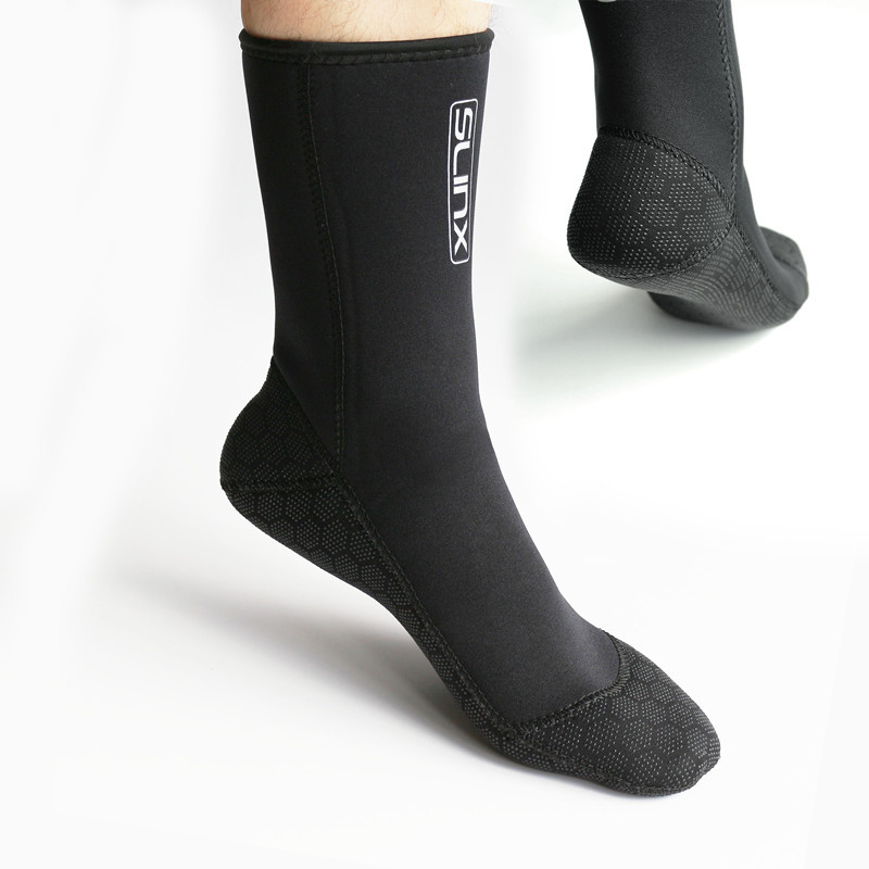 Diving socks cold-proof 3mm SLINX super elastic anti-slip diving fins anti-wear ankle socks enlarged diving socks